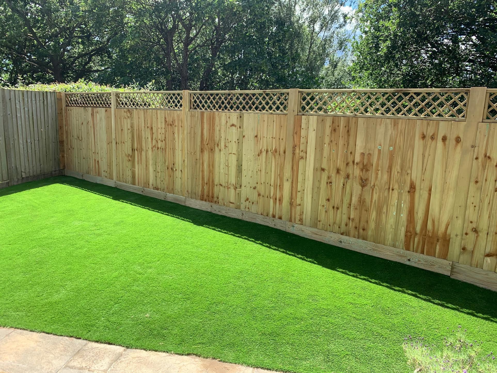 Brand New Garden Fencing in Back Garden