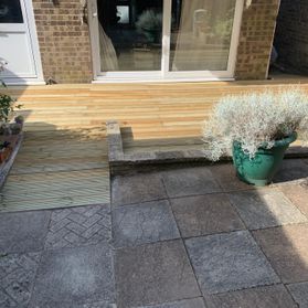 decking with disabled ramp 